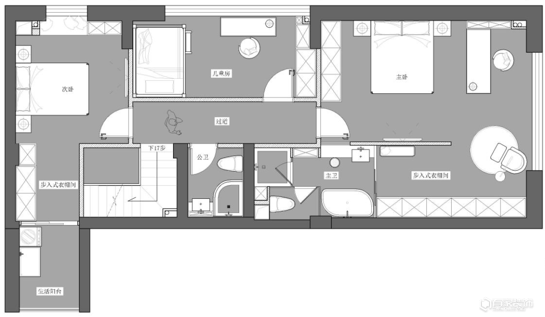 有家装饰案例新作 | 简约复式，谱写现代雅致