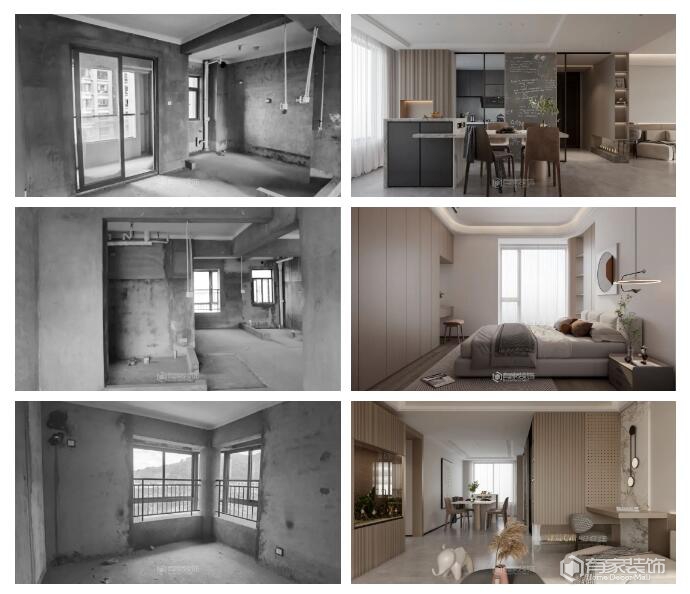 有家案例新作 | 109㎡奶油原木风公寓，解锁两人两猫神仙生活