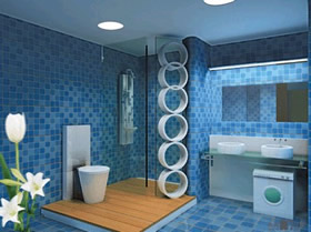 你家的小卫浴间也可以装的大