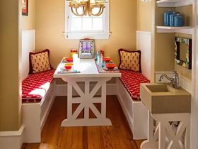 房子边角与卡座的巧妙装修设计