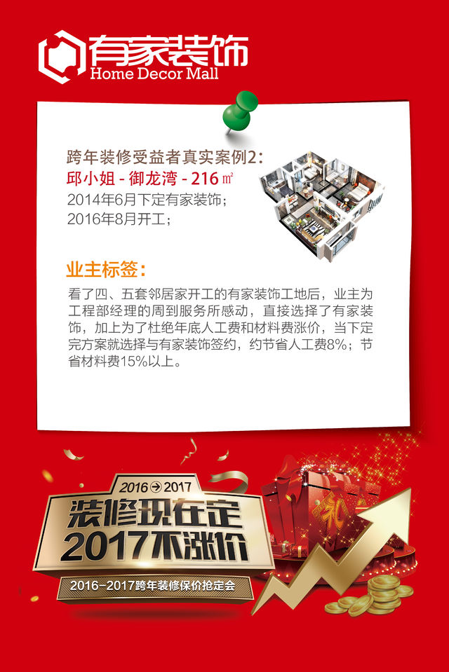 涨价潮真的来了，2017年底期房业主抢先签定装修合同！