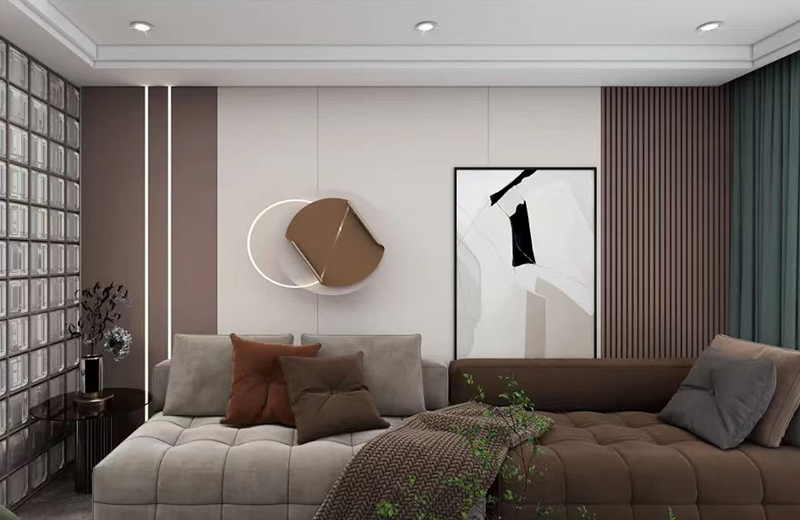 折叠餐桌展开后1.4米长,8平米餐厅能坐6人,过道宽度从60cm增加到90cm。